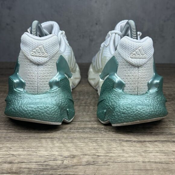 Adidas~Men’s~X9000L4 BOOST White Metallic/Green  Running  Sneakers~Size 7 - Picture 5 of 9